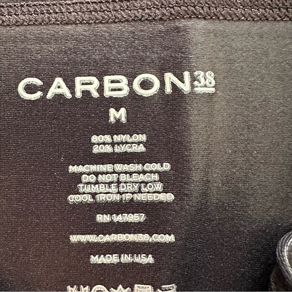 Carbon38 Women’s High Rise Tummy Control Leggings Black Size M - Picture 6 of 8
